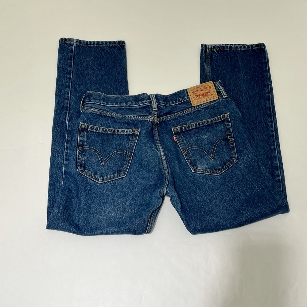 LEVI’S  Men’s “505”  Blue Jeans - Picture 6 of 8